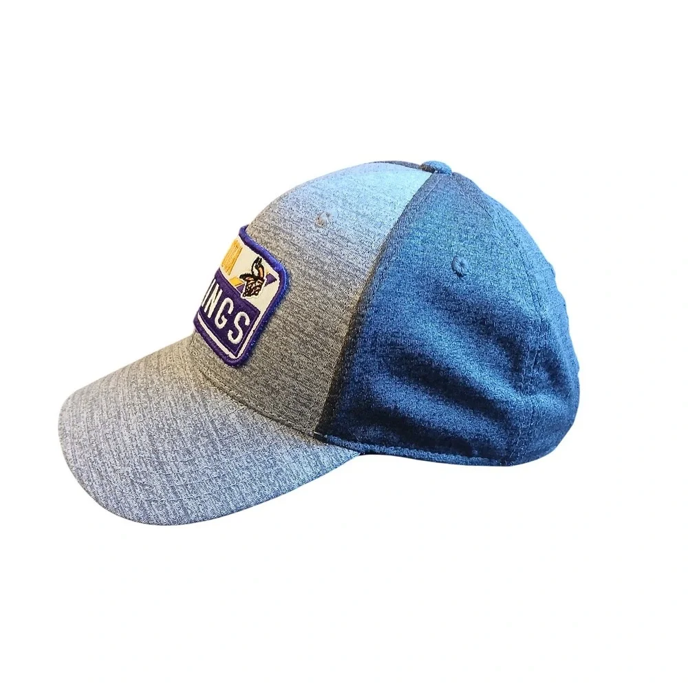 Minnesota Vikings NFL Team Apparel Snapback‎ Hat Grey Heathered Adjustable Cap